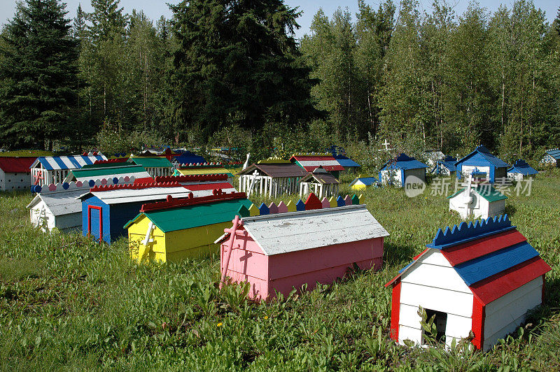 美国阿拉斯加,Eklutna Cemetery